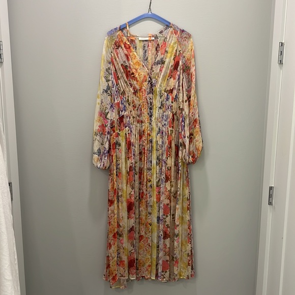 Zimmermann Wonderland Floral Midi Dress, Brand size: 2, US Size: 6-8 - Picture 9 of 13